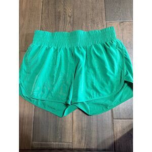 Pinspark Green Athletic Shorts